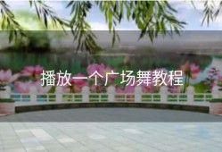 播放一个广场舞教程