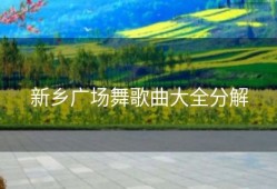 新乡广场舞歌曲大全分解