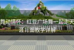 舞动情怀：红豆广场舞一起走天涯背面教学详解