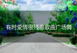 有时爱情很残忍歌曲广场舞