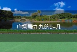 广场舞九九的9=几