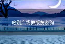 吻别广场舞版黄家驹