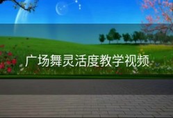 广场舞灵活度教学视频