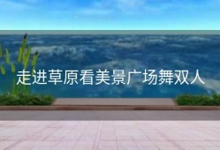 走进草原看美景广场舞双人