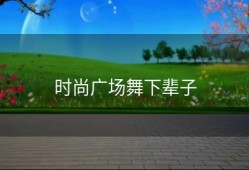 时尚广场舞下辈子