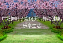 广场舞叶子闯码头：舞动健康，乐享生活
