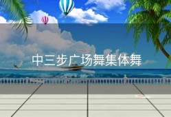 中三步广场舞集体舞