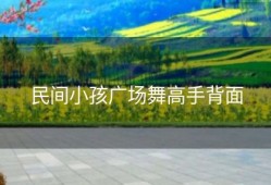 民间小孩广场舞高手背面