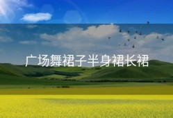 广场舞裙子半身裙长裙