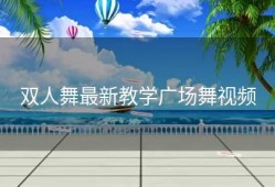 双人舞最新教学广场舞视频