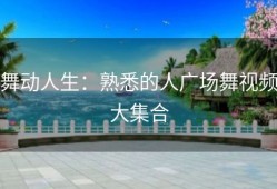 舞动人生：熟悉的人广场舞视频大集合