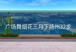 广场舞烟花三月下扬州32步