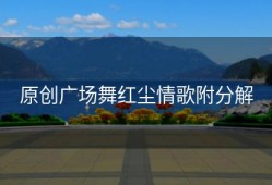原创广场舞红尘情歌附分解