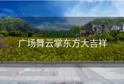 广场舞云掌东方大吉祥