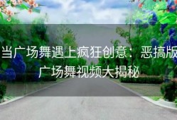 当广场舞遇上疯狂创意：恶搞版广场舞视频大揭秘