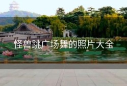 怪兽跳广场舞的照片大全