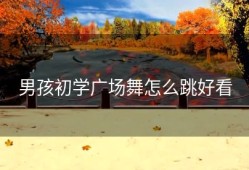 男孩初学广场舞怎么跳好看