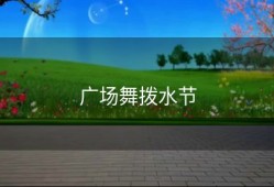 广场舞拨水节