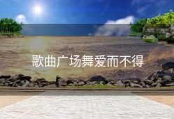 歌曲广场舞爱而不得