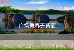 广场舞春天背面