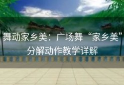 舞动家乡美：广场舞“家乡美”分解动作教学详解