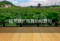 描写跳广场舞的标题句