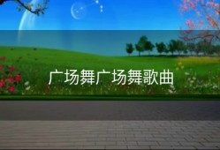 广场舞广场舞歌曲
