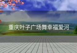 重庆叶子广场舞幸福爱河