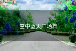 空中蓝天广场舞