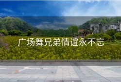 广场舞兄弟情谊永不忘