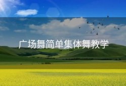 广场舞简单集体舞教学