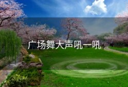 广场舞大声吼一吼