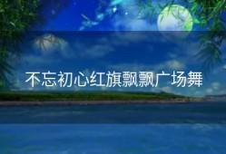 不忘初心红旗飘飘广场舞