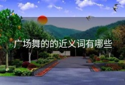 广场舞的的近义词有哪些