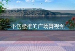 不伤腰椎的广场舞视频