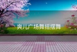 爽儿广场舞摇摆舞