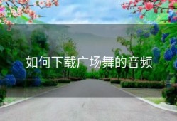如何下载广场舞的音频