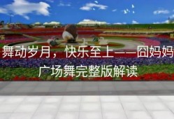 舞动岁月，快乐至上——囧妈妈广场舞完整版解读