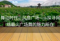 舞动时代，风靡广场——探寻网络最火广场舞的魅力所在