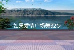 如果爱情广场舞32步