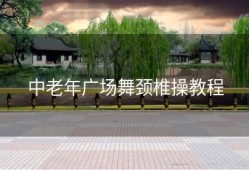 中老年广场舞颈椎操教程