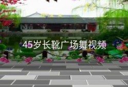 45岁长靴广场舞视频