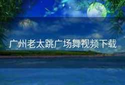 广州老太跳广场舞视频下载