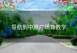 导航到中原广场舞教学