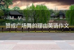 赞成广场舞的理由英语作文