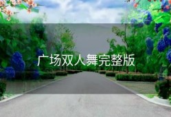 广场双人舞完整版