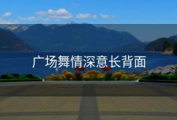 广场舞情深意长背面