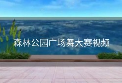 森林公园广场舞大赛视频