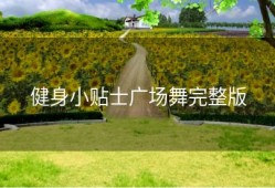 健身小贴士广场舞完整版