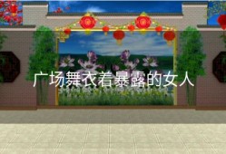广场舞衣着暴露的女人